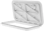 Boat Hatch, 24" X 14" Deck Marine Access Hatch & Lid Durable Boat Hatch 180 Hinge Strong Recessed Handle Marine Caravan RV White 606 X 353mm