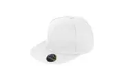 Result Unisex Core Bronx Original Flat Peak Snapback Solid Colour Cap (White) (One Size)
