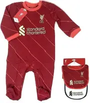 LIVERPOOL FC BABY SLEEPSUIT ROMPER GROW PLAY BODYSUIT FOOTBALL PRAM BABIES LFC