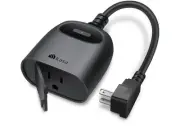 Kasa Outdoor Smart Plug, Smart Home Wi-Fi Outlet Timer 1 Plug IP64 Alexa Google