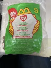 Beanie Babies - Claude the Crab #9 McDonald’s Happy Meal SEALED TY 1999