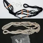 Macrame Plant Hanger Net Hanging Flower Pot Holders Indoor Outdoor--