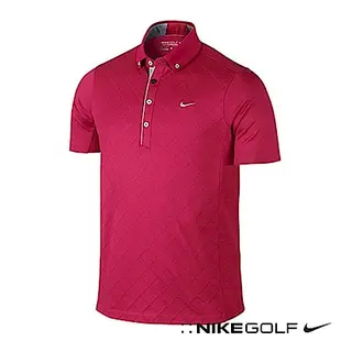 Nike Golf 休閒快速排汗短袖POLO衫 桃紅 653782-602