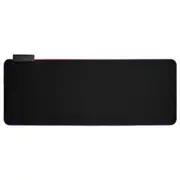 Brateck RGB Gaming Mouse Pad with 4-Port USB Hub Black