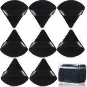 JASSINS 8 Pcs Cotton Powder Puff Face, Triangle super soft Both dry and wet M...