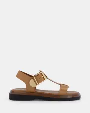 Shelly Shen Kourtney/Tan Womens Sandals 39