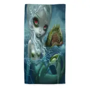 How Deep is the Ocean Fantasy Art Mermaid Beach Towels Medium Large Extra Large