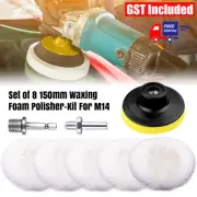 Car Polishing Pads Polisher Clean for Car Drill Microfiber Buffer Waxing Buffing