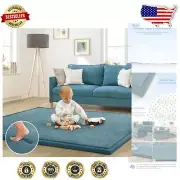 Luxurious Memory Foam Baby Play Mat 4'11x3'28” - Safe and Stylish Tummy Time Rug