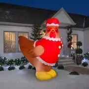 Gemmy 96" INFLATABLE Chicken Mrs Claus Christmas 8 Feet BLOW Up NIB