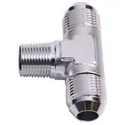 Aeroflow Tee with NPT On Side 1/8" to -4AN, AF825-04S