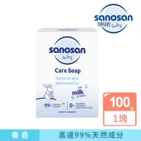 在飛比找momo購物網優惠-【sanosan】珊諾baby re:mind極潤潔膚皂 1