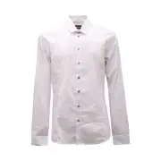 9618AQ camicia uomo PATRIZIA PEPE PETE man shirt white/blue pois