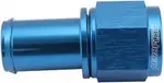 Aeroflow Female -8AN to 5/8" Barb Blue With Tube Nut - AF411-08-10