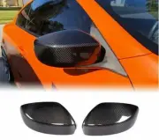 Fit 2009-2015 INFINITI G25 G37 Q40 Q60 Real Carbon Fiber Side Mirror Cover Caps