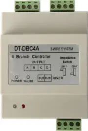 4 Way Branch Controller Handset Splitter DIN Mount Splits 2 Wire System DBC-4A