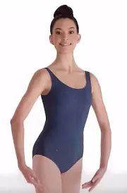 NWT BLoch L6905 Tank Leotard Dritex Small adult dark blue shelf lined