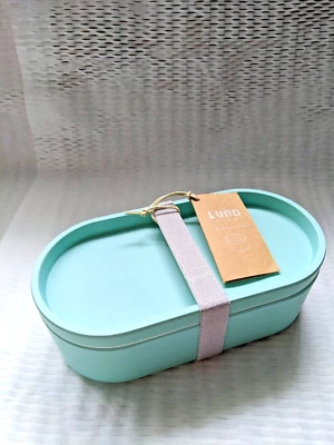 LUND London Bamboo Snack Box – Eco-Friendly Lunch Container – New