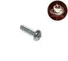 SCREW M3.5 x 12 - Zinc plated, round head phillips, blunt nose, suits Delonghi