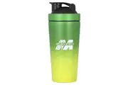 MuscleTech, Shaker Bottle, Stainless Steel, Green/Yellow, 25 oz (739 ml)