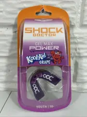 Shock Doctor Gel Max Power Mouth Guard, Kool-Aid Grape Youth 10-