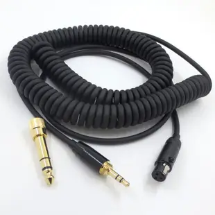 彈簧卡儂耳機線適用於AKG 耳機 K240 K141 K271 K702 K712 迷你卡儂升級線 音頻線