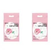 2x Zodiac Peach Fruity Tofu 7L/2.5kg Soy Pulp Pet Cat Litter Clumping Grapefruit