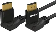 HDMI 4K Cable Ultra HD 360° Angle Swivel Digital Video Cord - Heavy Duty 28AWG - Extreme High Speed 18GB/s | 4096 x 2160 | Compatible with Apple Xbox PS4 PC Samsung TV - 3FT