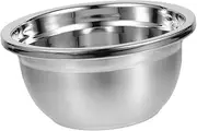 Sosoport Stainless Steel Vegetable Washing Basin Storage Container for Rice Fruits and Vegetables Kitchen Helper with Flat Bottom for Stability and Convenience