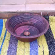 Rustic Pure Copper Bathroom Sink Undermount Kitchen