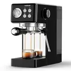 Espresso Machine 15 Bar, Espresso Machines with Milk Frother Steam Wand, Blac...