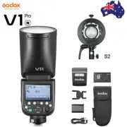 Godox V1Pro-N TTL HSS Li-ion Round Head Flash For Nikon +S2 Flash Bracket Holder