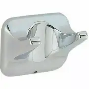 Franklin Brass D2402PC Futura Double Robe Hook, Zinc Die-Cast Polished Chrome