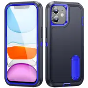 MCC Shockproof iPhone 12 Case Cover Heavy Duty with Stand Apple iPhone12 [Navy+Blue]