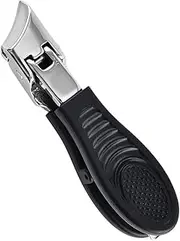Side Nail Clippers - Stainless Steel Curved Ingrown Toe Fingernail Clipper | Heavy Duty Cutter, Anti-Splash Trimming Tool With Wide Jaw Opening For Thick Nails