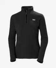WOMENS DAYBREAKER 1/2 ZIP FLEECE, 991 Black | Helly Hansen AU