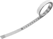 HOLIDYOYO 1Roll Self Adhesive Stainless Steel Measuring Tape with Accurate Scale Precision Ruler for Woodworking Drafting and Industrial Applications Strong Adhesion Markings
