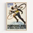 Championnat du Monde de Cross Cyclo-Pédestre (Switzerland) Bicycle 1952 Retro Vi