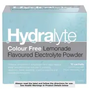Hydralyte Electrolyte Powder Lemonade 10 Sachets