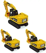 3X 1:160 N Scale Miniature Excavator Engineering Vehicle Diecast Mini Truck Mode