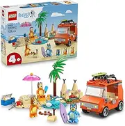 LEGO® Bluey: Bluey’s Beach & Family Car Trip 11202 Preschool Toy for Kids, Creative Building Kit, Imaginative Animal Playset with Vehicle and Minifigures, Toy for Boys and Girls Aged 4 and up