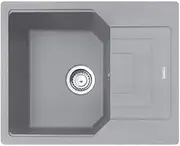 [FRANKE] Kitchen Sink Made of Granite (Fragranite) with a Single Bowl Urban UBG 611-62-stone 114.0575.010, Stone Grey