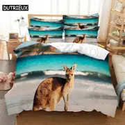 a2861 Bed Sheets Fawn Bedding Set Duvet Cover Set Bedding Digital Printing Bed Linen Bedding Set Fashion Design3-Piece Bedding Set (1 Duvet Cover +