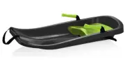 Kids Snow Sled With Wheel & Brakes Anti Slip Seat Strap Snowing Turning Control