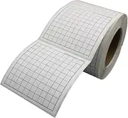 Geyer Instructional Products - 3.75" x 3.75" Graph Paper Grid Stickers, 10 Squares x 10 Squares, Roll of 500 Stickers