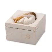Catzon Pet Sculpted Hand-Painted Keepsake Box Resin Crafts Home Decoration Gifts