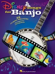 Disney Songs for Banjo 5-String Easy Sheet Music Tab Chords Hal Leonard Book