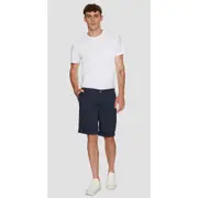 Replay Mens Chino Shorts Slim Fit Bermuda In Stretch Gabardine Blue