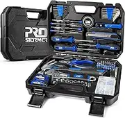 120-Piece Home Repair Tool Set - PROSTORMER General Household Tool Kit with Tool Box Storage Case for House, Office, Dorm and Apartment