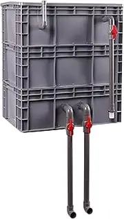 Large Aquarium Filter Box,External 3-Tier Drip-Flow Filtration Kit for Fish Tanks Ponds Turtle and Tropical Fish Tanks Fish Pond External Filter